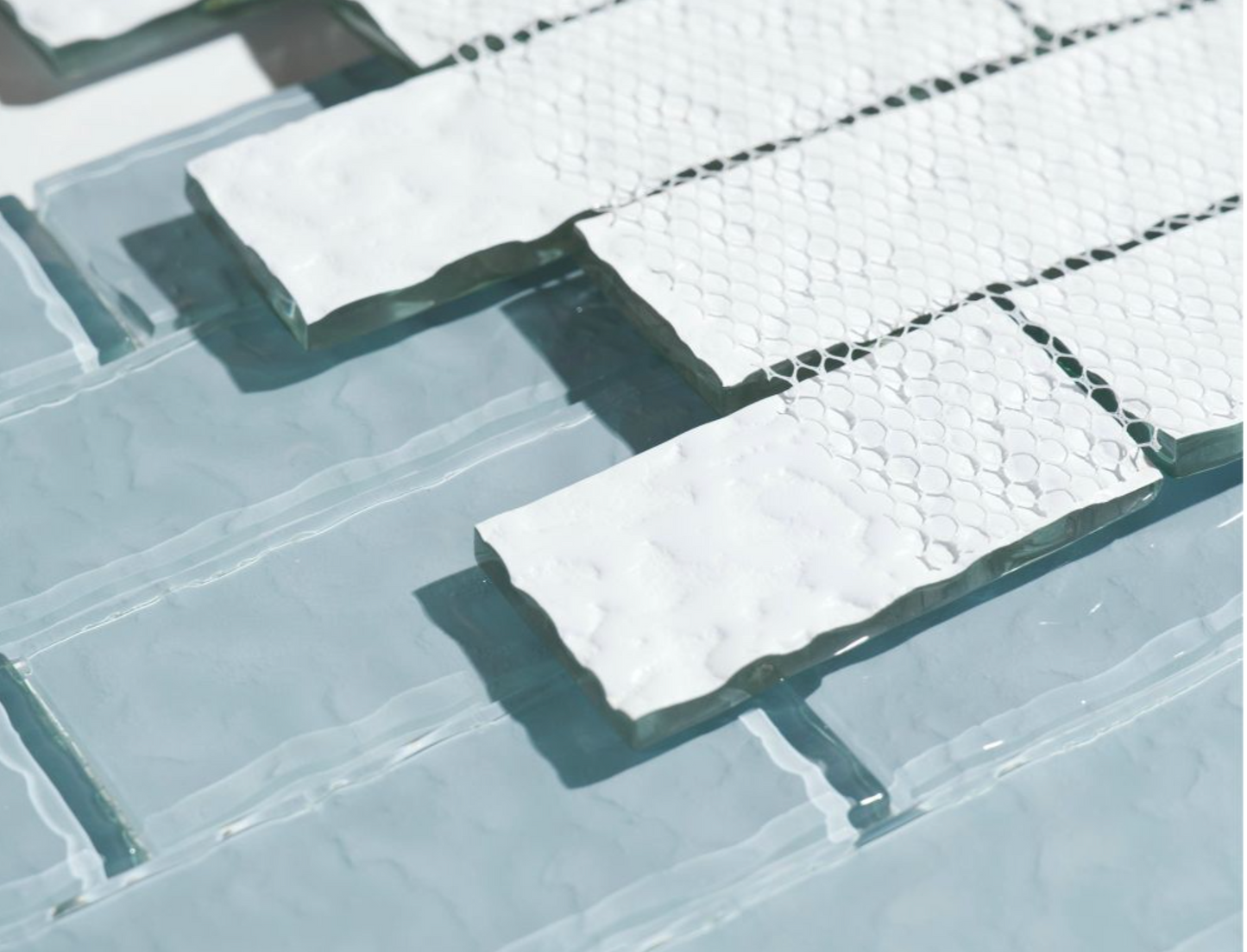 Elysium Tiles Ripple Pewter 11.75 x 11.75 Mosaic Tiles