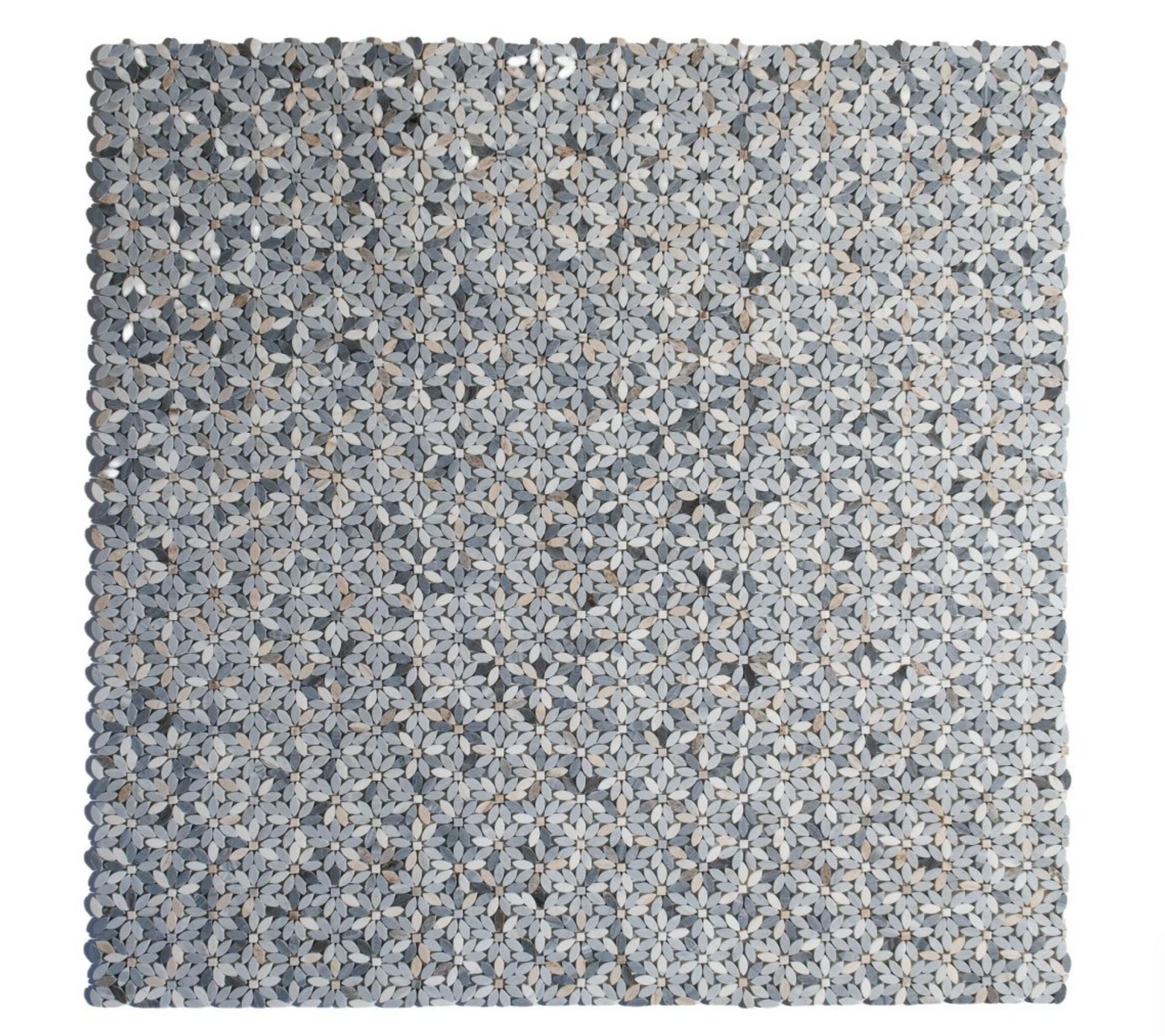Elysium Tiles Daisy Wild Blue 12.75 x 12.50 Mosaic Tiles