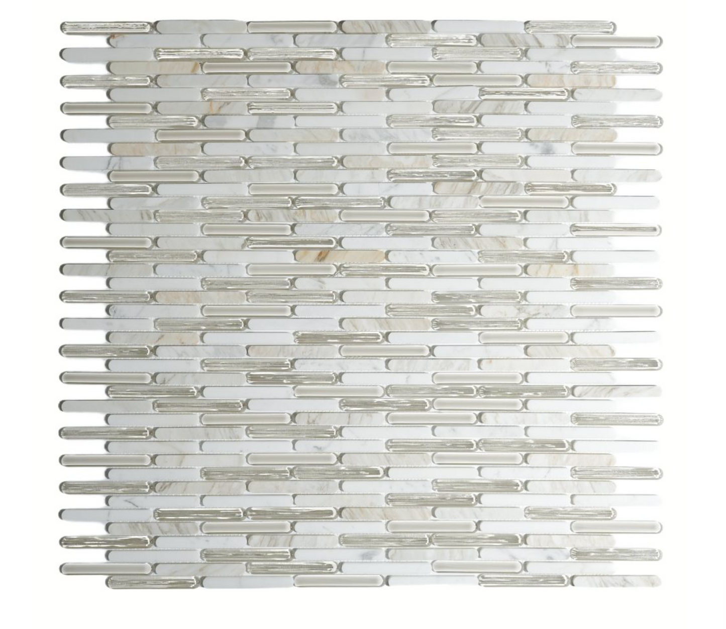 Elysium Tiles Bamboo Calacatta Gold 11.75 x 12.25 Mosaic Tiles