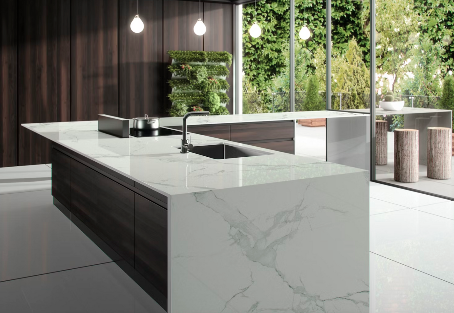 Dekton By Cosentino Natura 129" x 58" x 2 cm Polished Dekton Slab