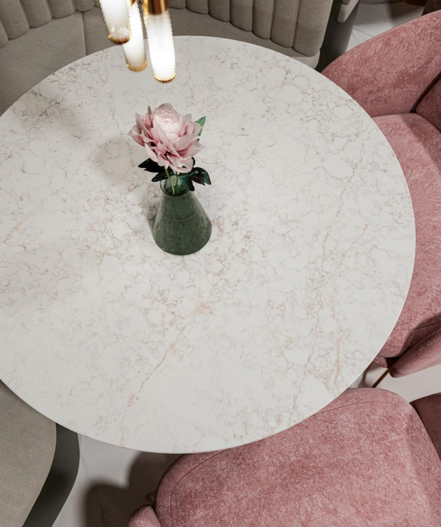 Cosentino Silestone Riviere Rose 128’’ x 62’’ x 2.0 cm Polished Quartz Slab