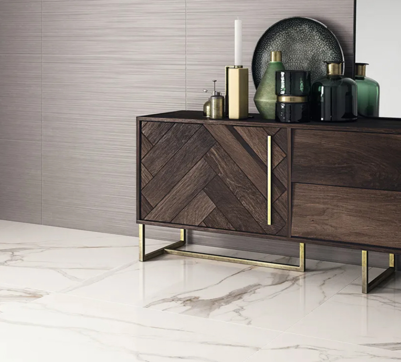 Belleza Ceramica Calacatta Gold Lux 24’’ x 48’’ Semi-Polish Porcelain Tile