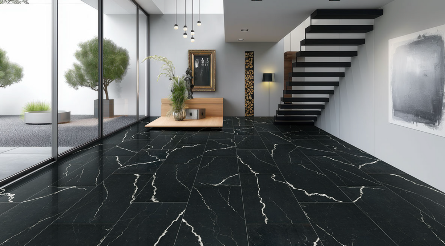 MSI Soho Noir | 24’’ x 48’’ Polished | Porcelain Tile