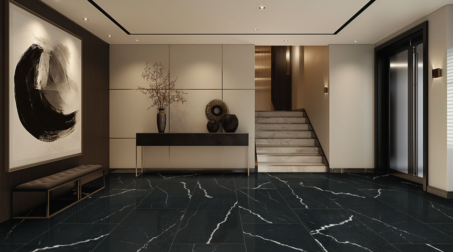 MSI Soho Noir | 24’’ x 48’’ Polished | Porcelain Tile
