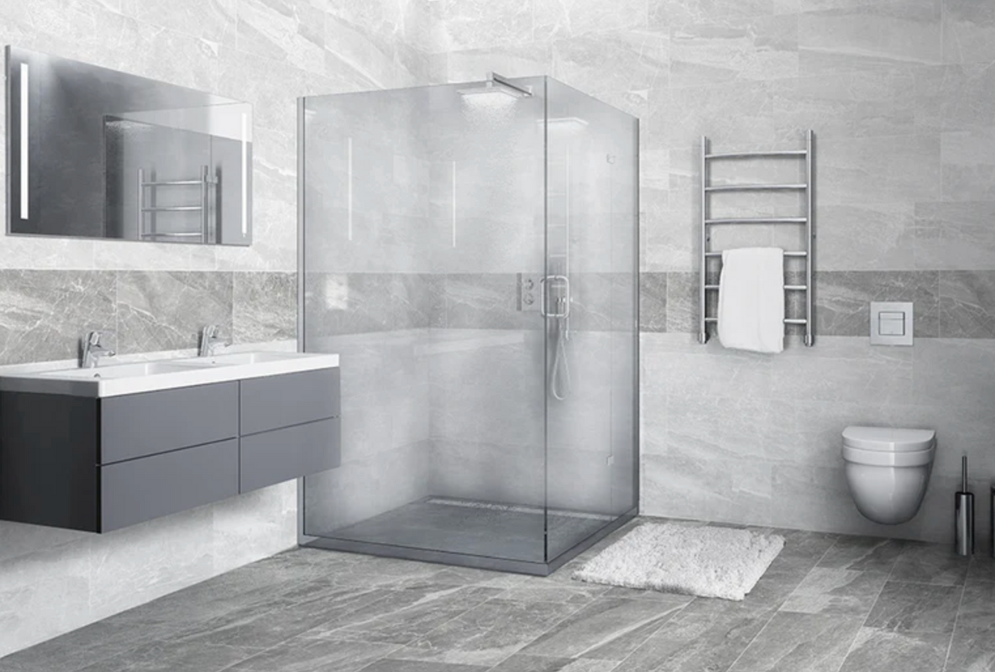 Ottimo Ceramics Cashmere White 12” x 24” Matte Porcelain Tile
