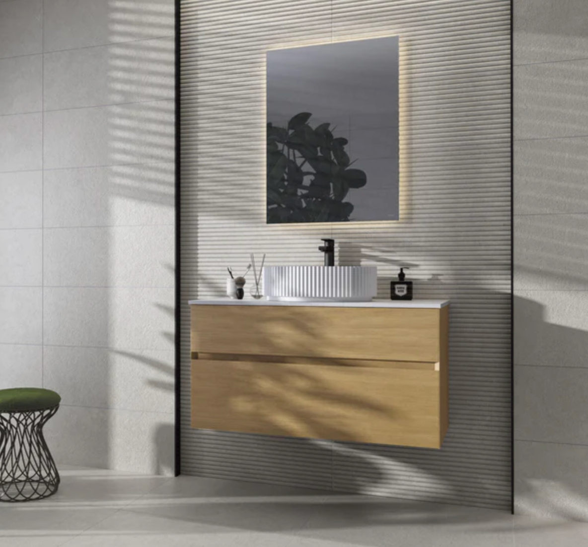 Ottimo Ceramics Borne Sand 12” x 30” Matte Decorative Ceramic Tile