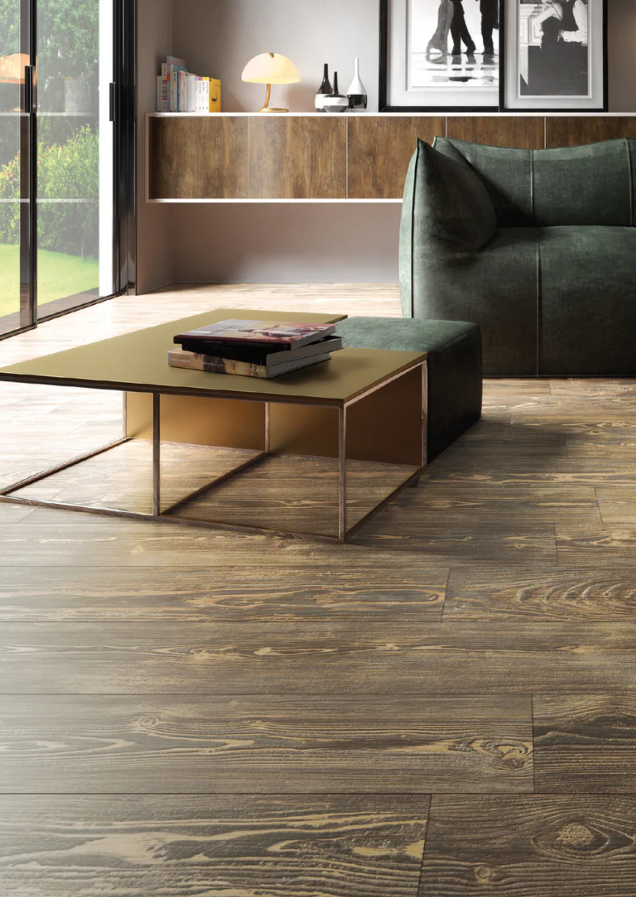 Ottimo Ceramics Redwood| Pearl | 8” x 48” Matte Glazed Porcelain Tile