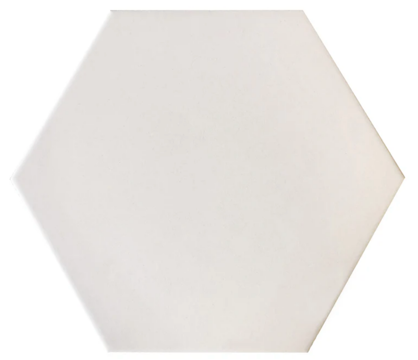 Ottimo Ceramics Solid Hexagon | White |10’’ x 12’’ Matte Porcelain Tile