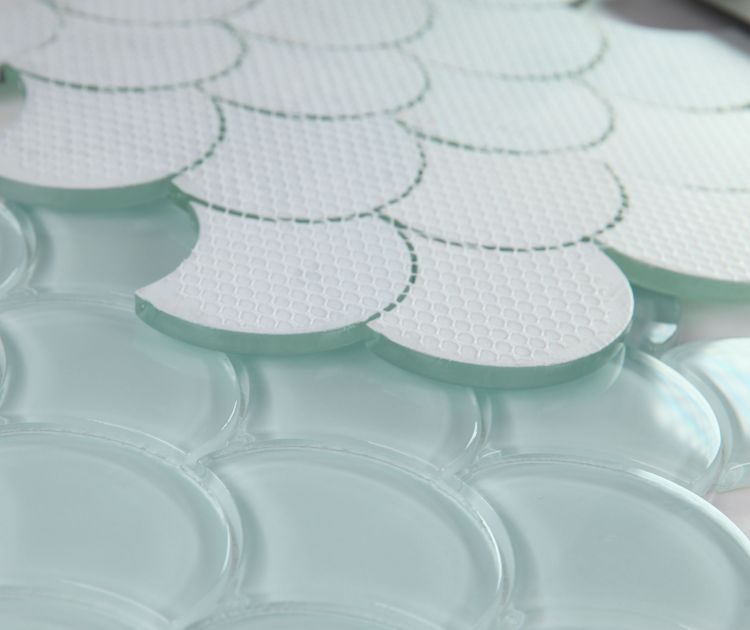 Elysium Tiles Dragon Scale Turquoise 9.5 x 9.5 Mosaic Tiles