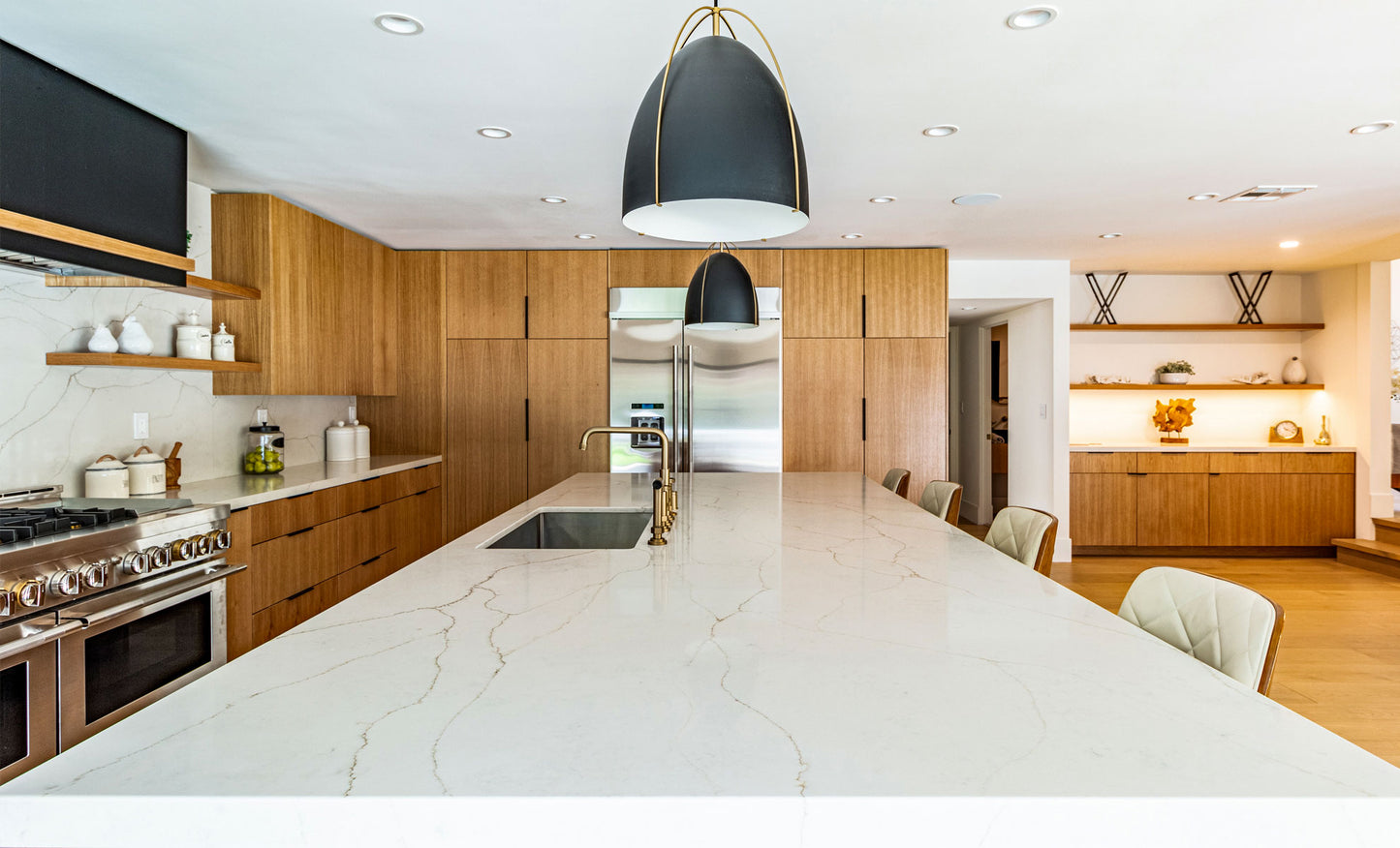 Vadara Quartz Ostara Dawn Polished 126" x 63" 2 cm Quartz Slab