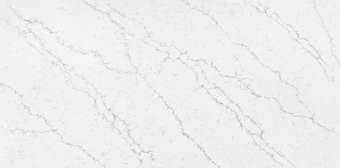 Vadara Quartz Naurelle Grey Polished 126" x 63" 2 cm Quartz Slab