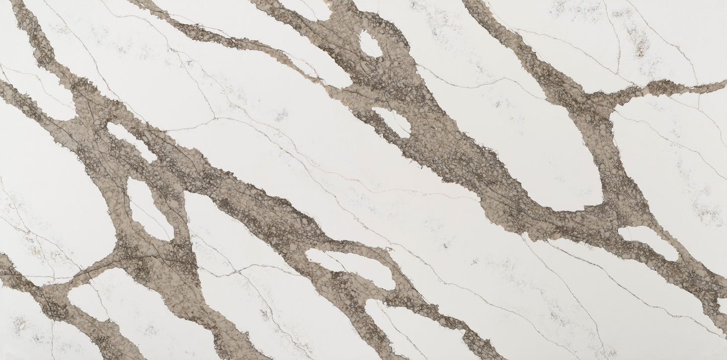 Vadara Quartz Safari Delta Polished 126" x 63" 2 cm Quartz Slab