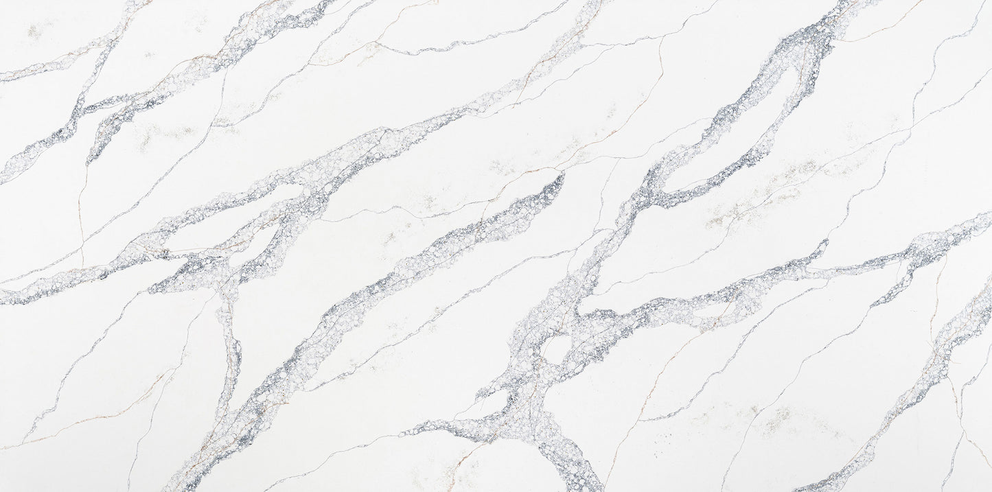 Vadara Quartz Scandi Blue Polished 126" x 63" 2 cm Quartz Slab