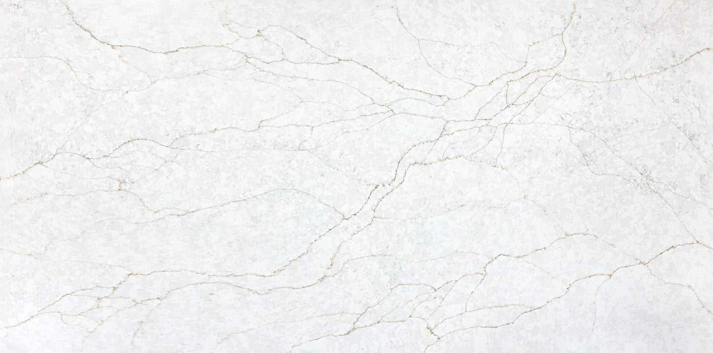 Vadara Quartz Sereno Gold Polished 126" x 63" 2 cm Quartz Slab
