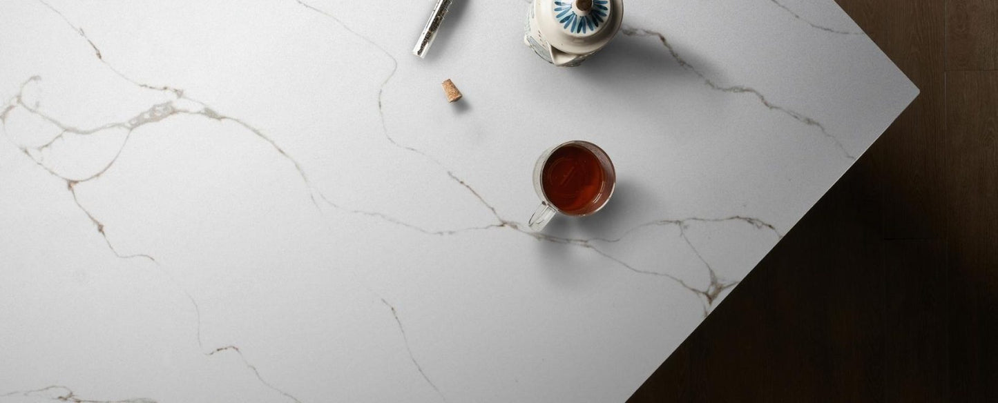 Raphael Stone Venetian Bronze RQ9919 |126' x63''| 2 cm Polished Quartz Slab