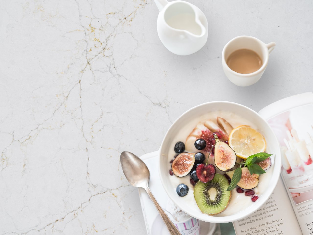 HanStone Antello 130" x 65" x 2 cm" Polished Quartz Slab