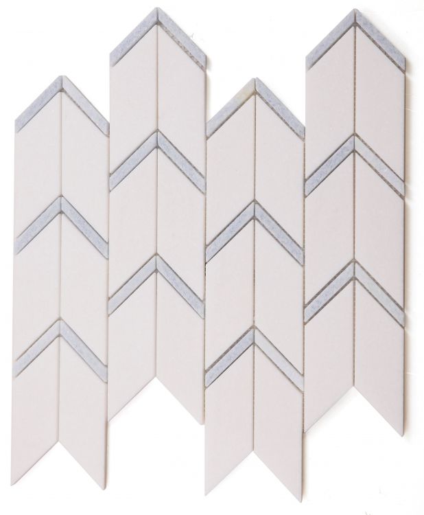 Elysium Tiles Arrow Ocean 12 x 12.75 Mosaic Tiles