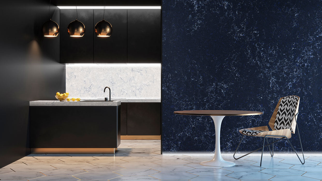 Radianz Quartz Surfaces Aries |60’’ x 122’’|2 cm Polished Quartz Slab