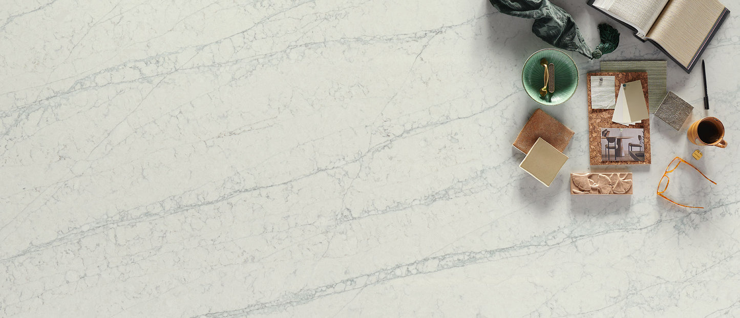 MSI Calacatta Azurmatt |140x82| 2 cm Polished Quartz Slab