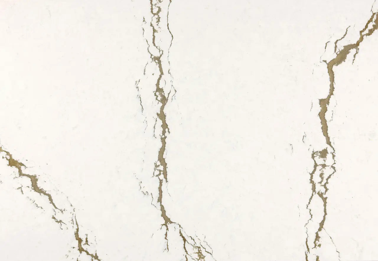 Cambria Berkshire Brass Sculpted 132''x 65.5'' 2 cm Polished Quartz Slab
