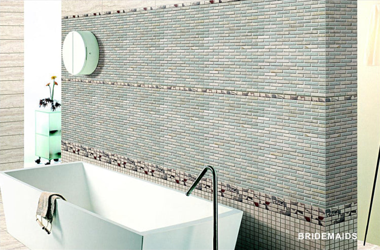 Elysium Tiles Bridesmaids 11.75'' x 12'' Mosaic Tiles