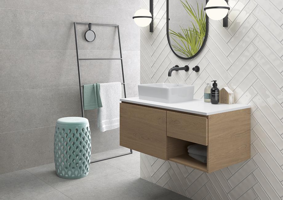 European Porcelain and Ceramics Kamala R Blanco 17'' x 47'' Ceramic Tile