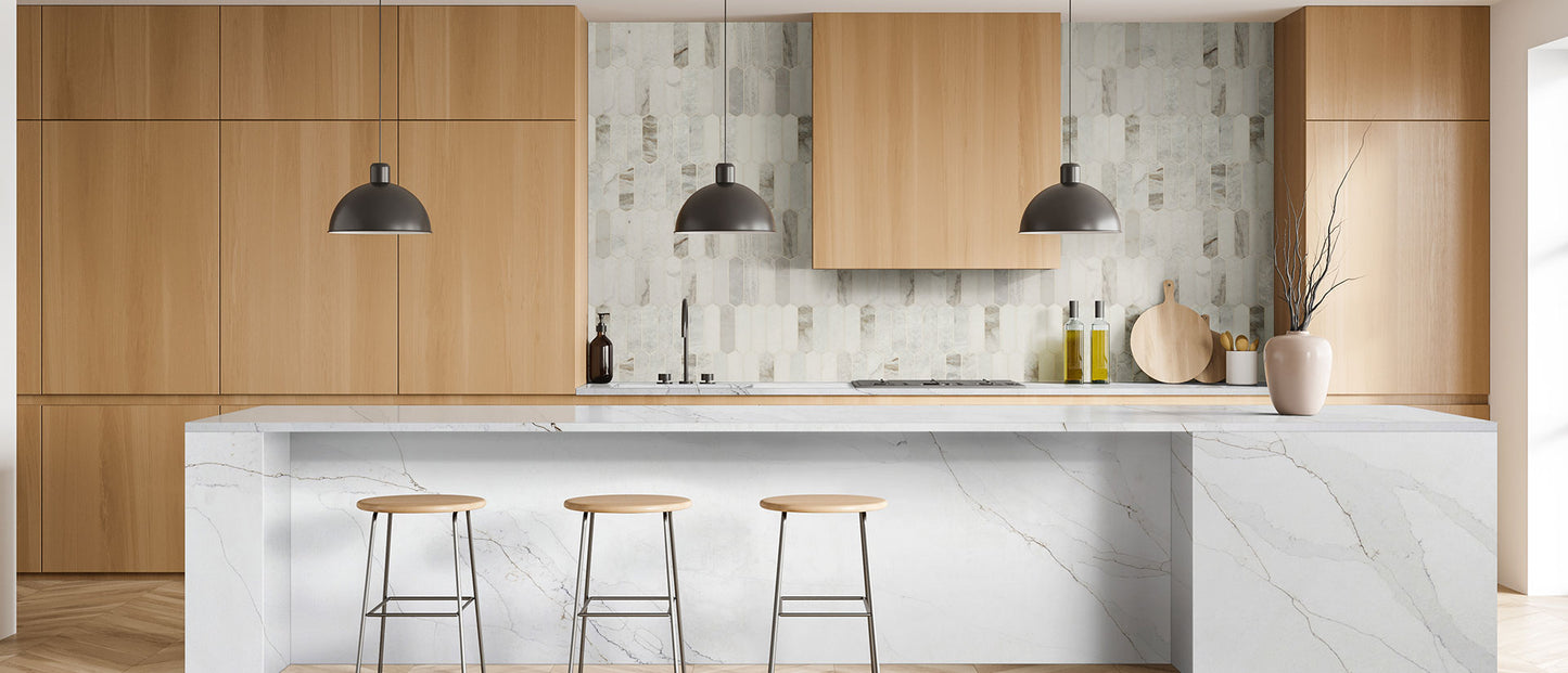 MSI Calacatta Abezzo |126x63| 2 cm Polished Quartz Slab