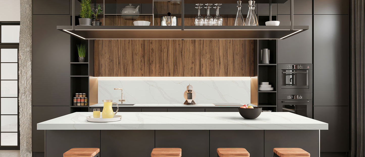 MSI Calacatta Elysio |126x63| 2 cm Polished Quartz Slab
