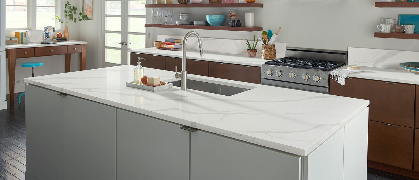 MSI Calacatta Idillio |126x63| 2 cm Polished Quartz Slab