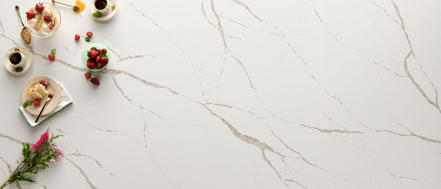 MSI Calacatta Laza Oro |126x63| 2 cm Polished Quartz Slab