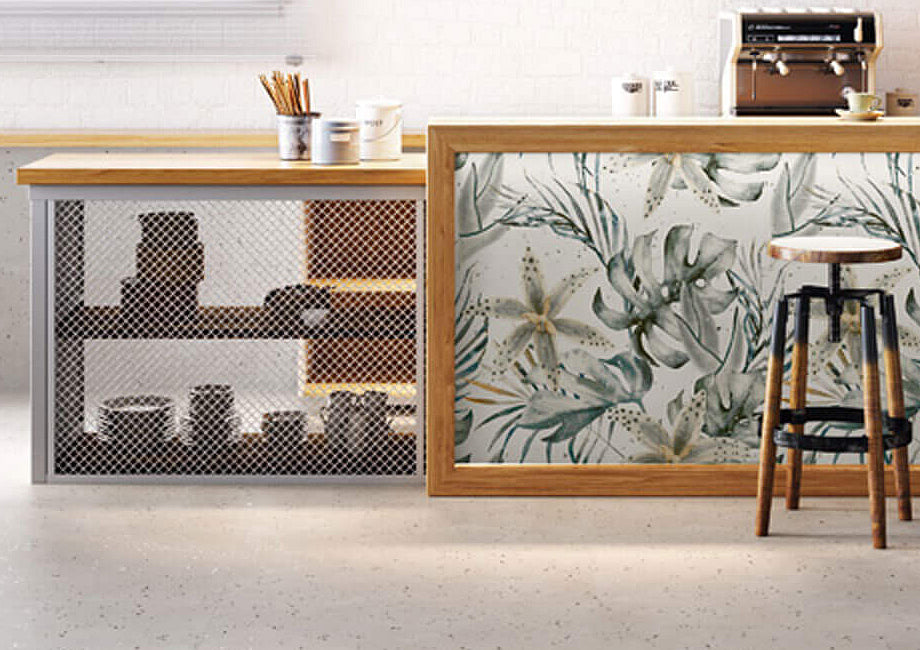 European Porcelain and Ceramics Helsinki Garden Decor 39'' x 39'' Matte Porcelain Tile