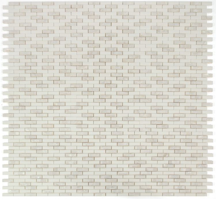 Elysium Tiles Diana Linear Thassos 11.75'' x 12'' Mosaic Tiles