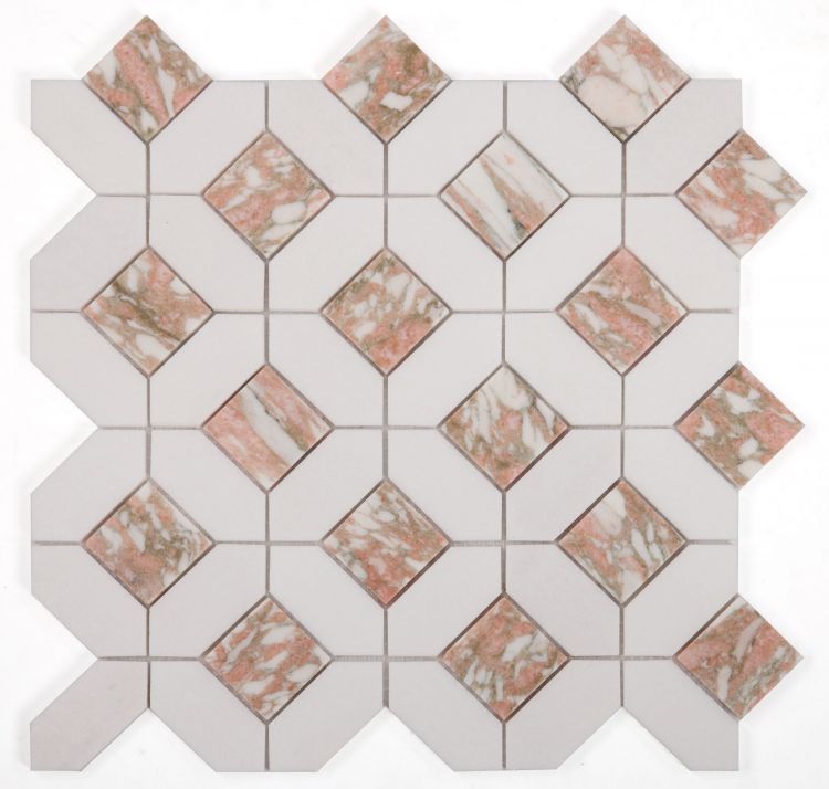 Elysium Tiles Eclipse Rose 12''x 12'' Mosaic Tiles