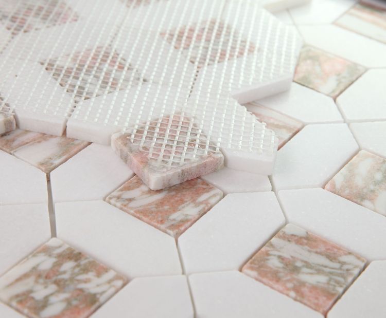 Elysium Tiles Eclipse Rose 12''x 12'' Mosaic Tiles