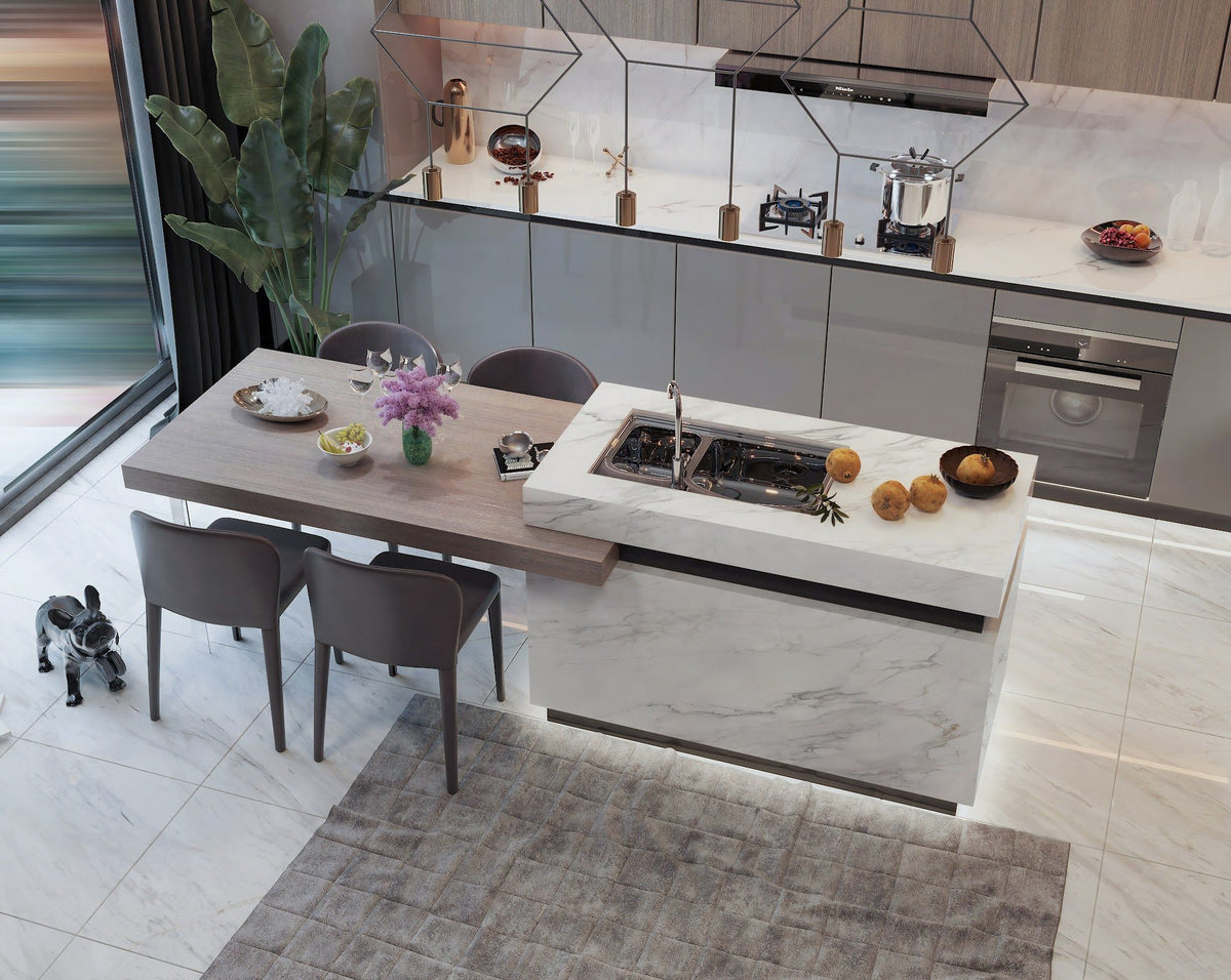 LX Prefabricated Golden Serenity |26'' x 110''| 2cm Polished Countertop