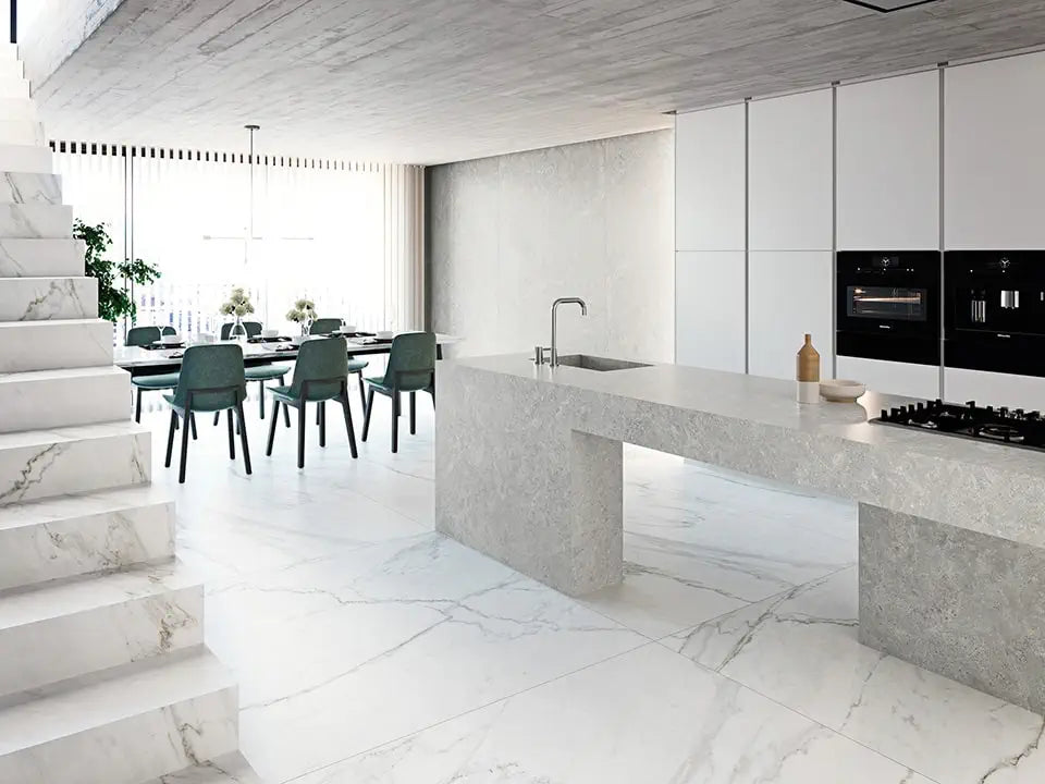 Ascale Grassi White 127''x63'' 12 mm Polished Porcelain Slab