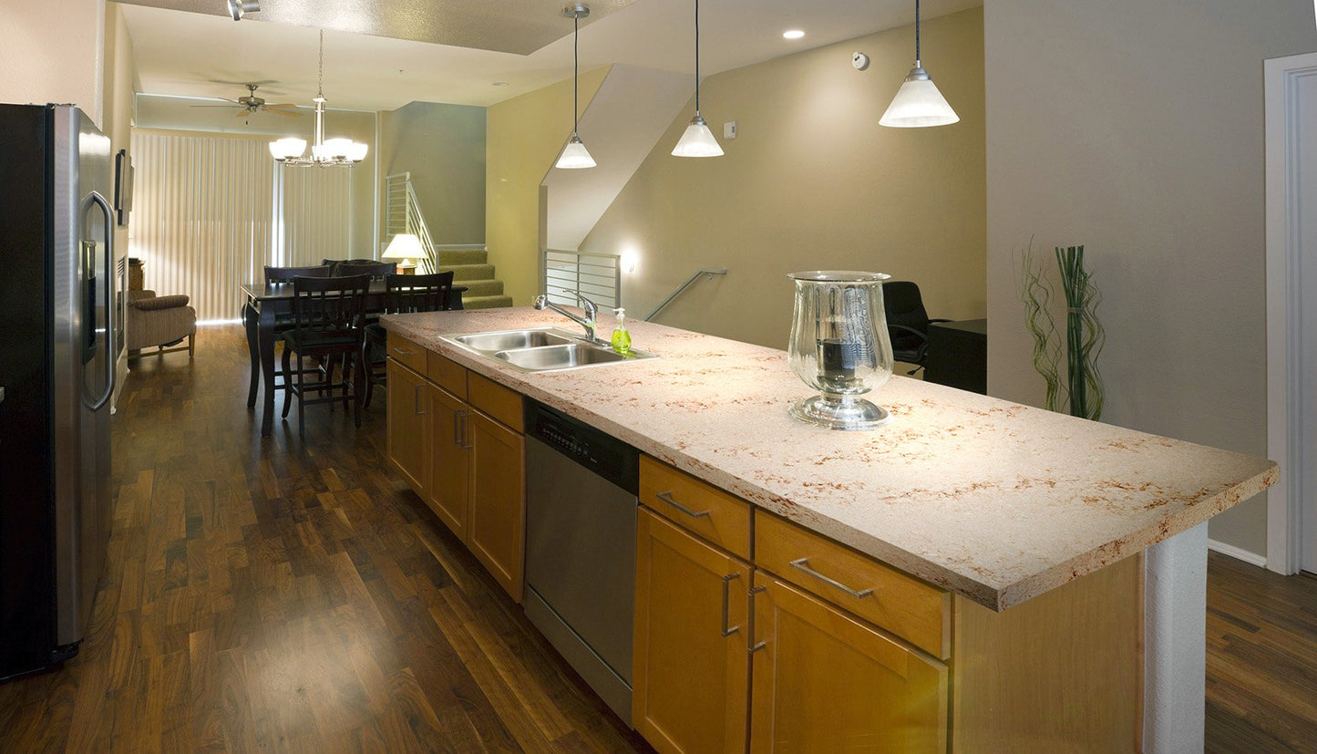 HanStone Serenity 130" x 65" x 2 cm" Polished Quartz Slab