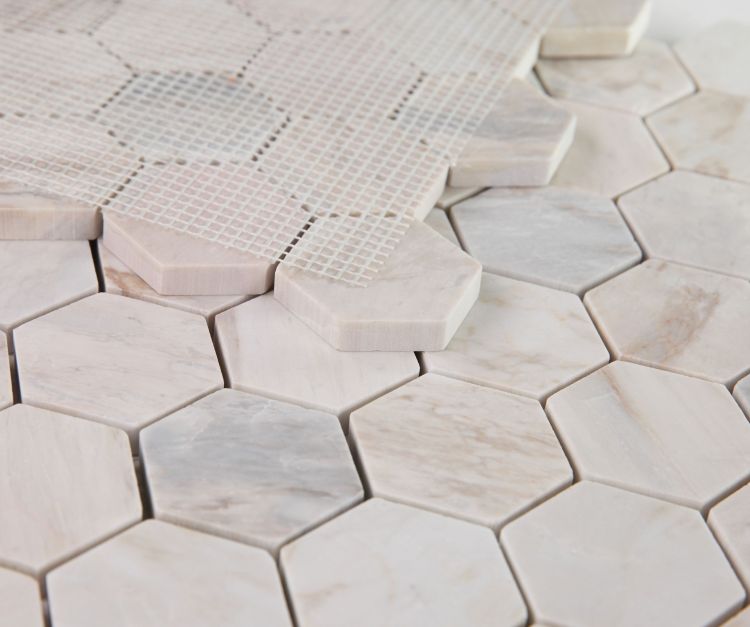 Elysium Tiles Hexagon Eura Honed Eurasian 2''x2'' | 11.75'' x 12''