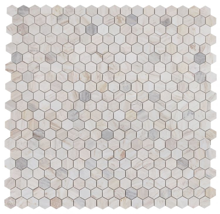 Elysium Tiles Hexagon Eura Honed Eurasian 2''x2'' | 11.75'' x 12''