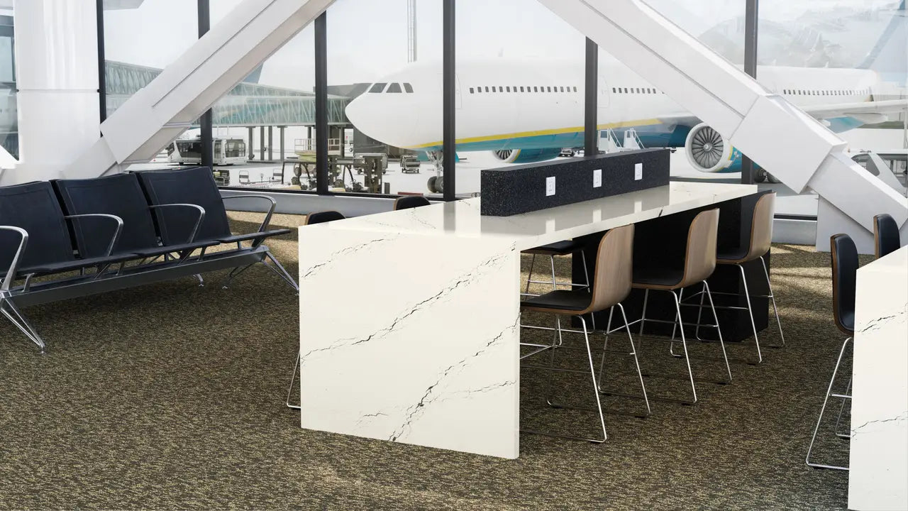 Cambria Inverness Platinum 132''x 65.5'' 2 cm Polished Quartz Slab