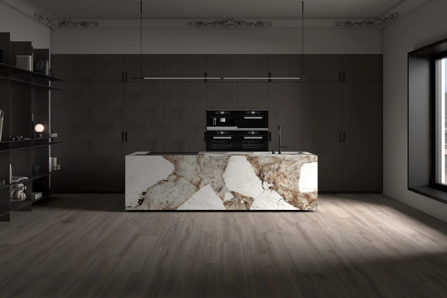 HanStone Patagonia 130" x 65" x 2 cm" Polished Quartz Slab