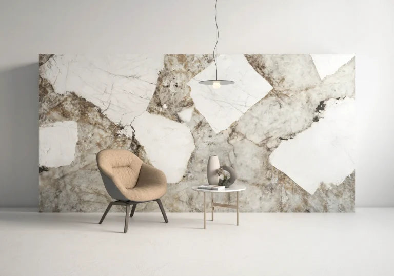 HanStone Patagonia 130" x 65" x 2 cm" Polished Quartz Slab