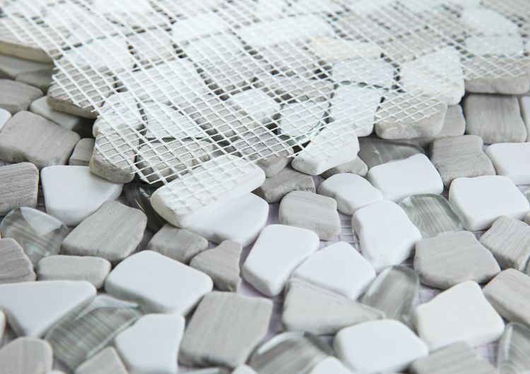 Elysium Tiles Pebble Loft 12''x 12'' Mosaic Tile