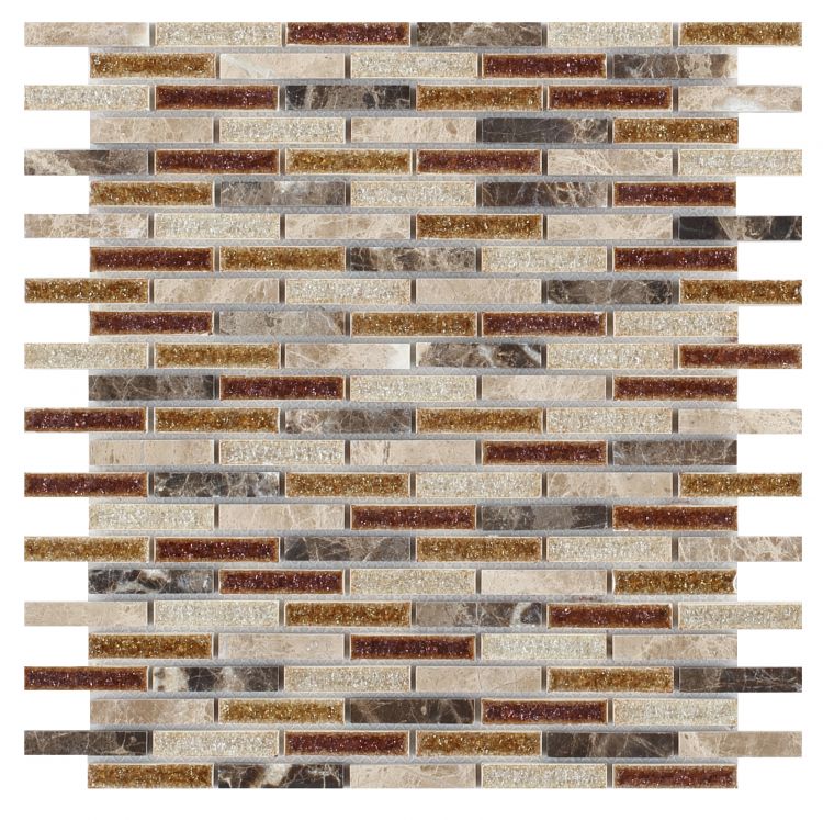 Elysium Tiles Princess 11.75'' x 12'' Mosaic Tile