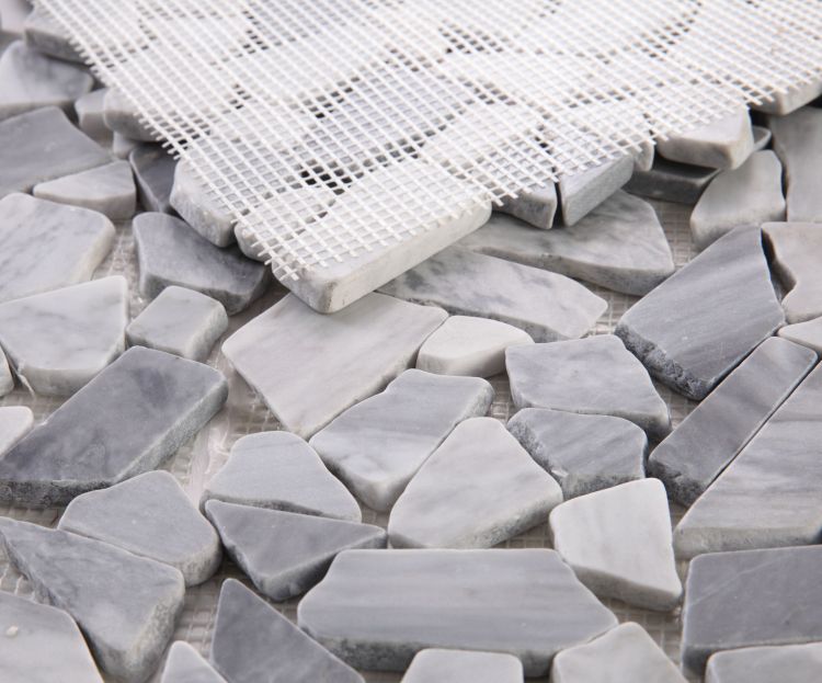 Elysium Tile River Rock Grey (River Stone Grey) 12'' x 12'' Mosaic Tile