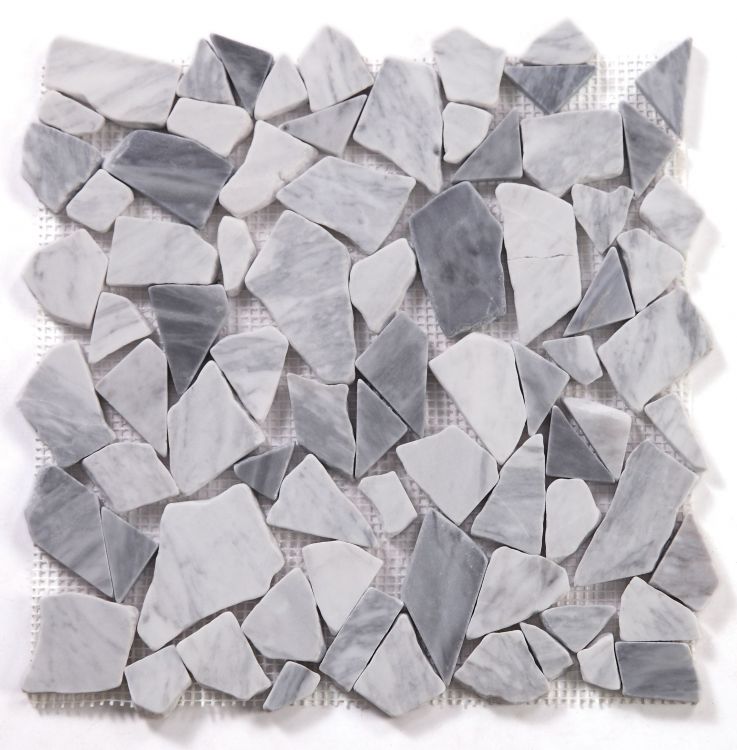 Elysium Tile River Rock Grey (River Stone Grey) 12'' x 12'' Mosaic Tile