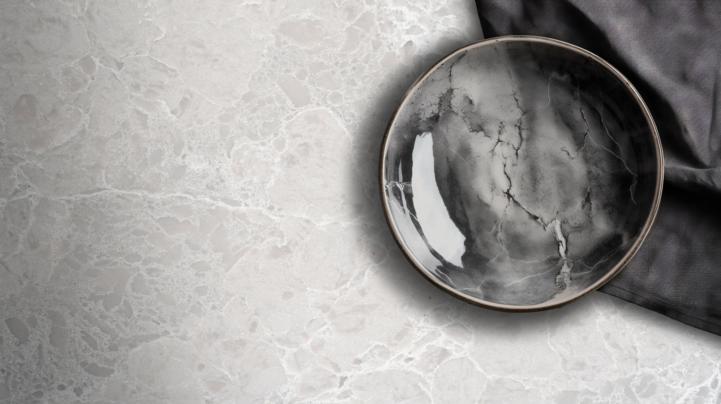 HanStone Riviere 130" x 65" x 2 cm" Polished Quartz Slab