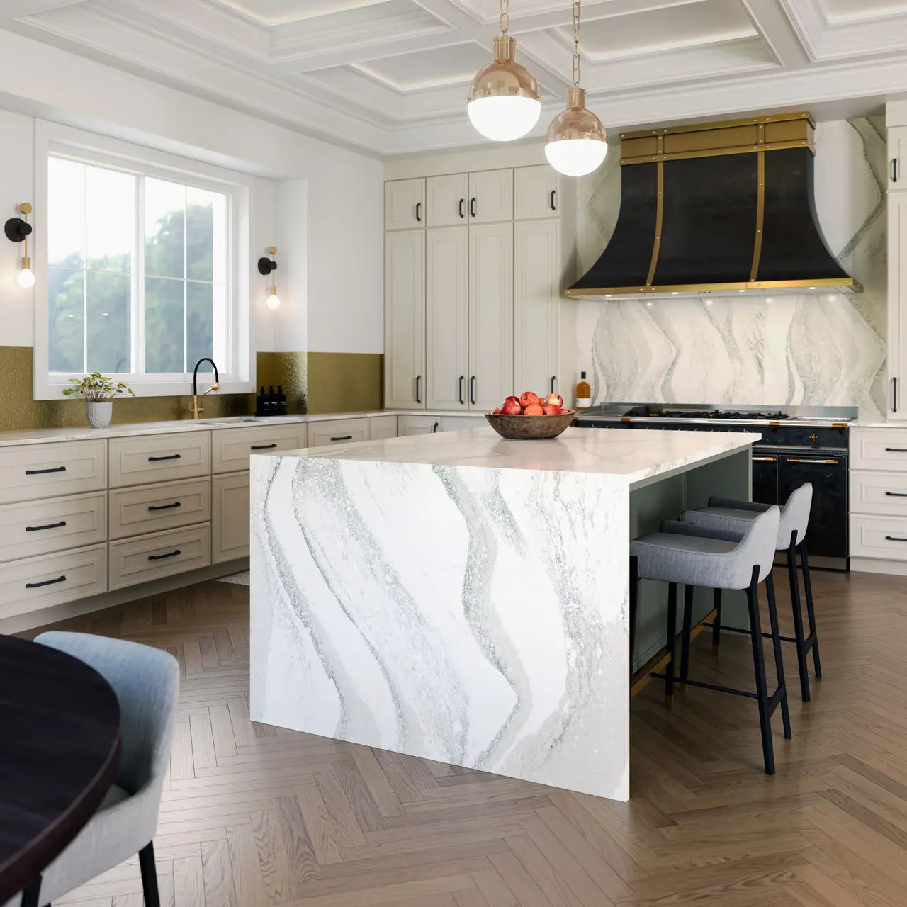 Cambria Southport 132''x 65.5'' 2 cm Polished Quartz Slab