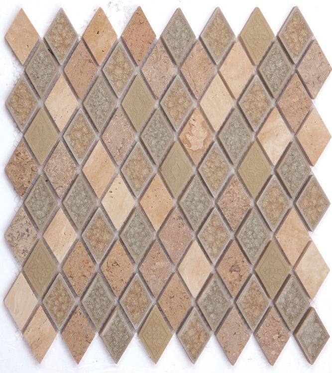 Elysium Tiles Swiss Diamond 11.50''x12.50'' Mosaic Tiles