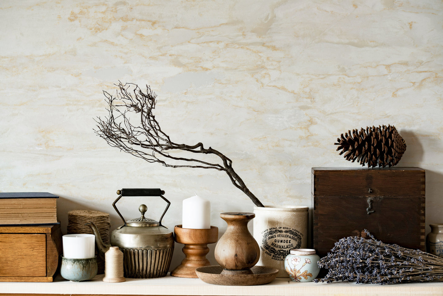 HanStone Tahitian Cream 130" x 65" x 2 cm" Polished Quartz Slab